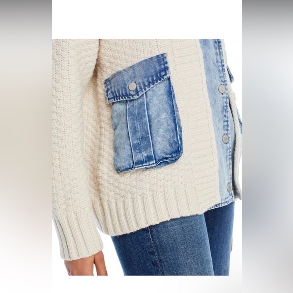 BLANKNYC Last Call Mixed Media Cardigan - Picture 6 of 16